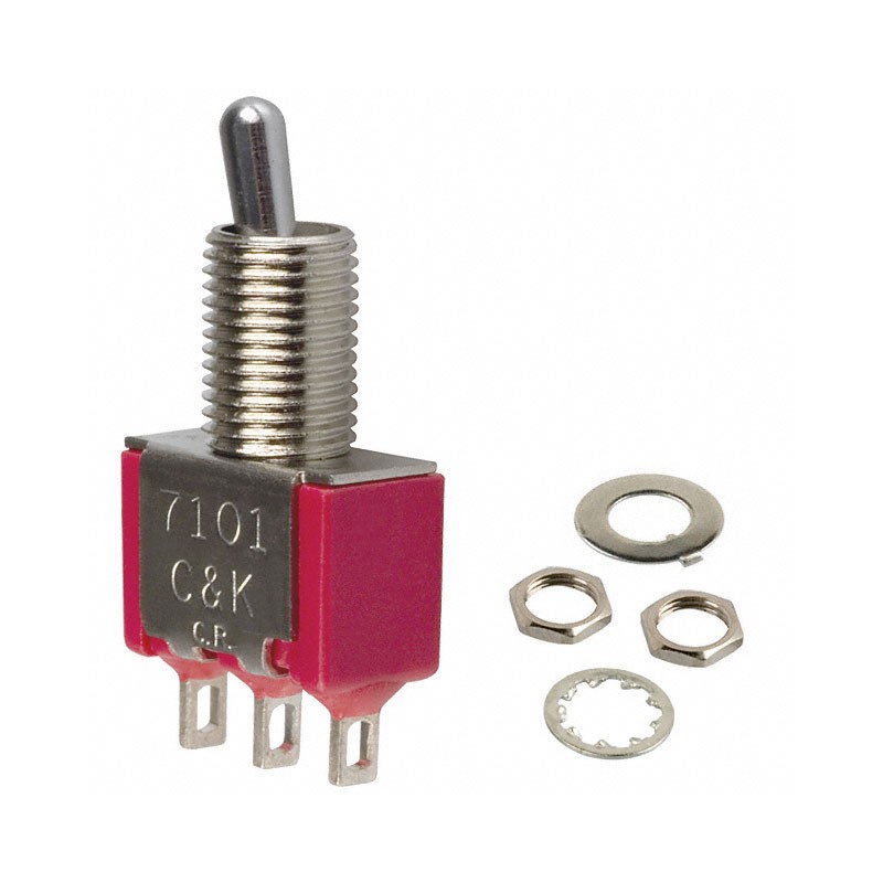 1 pcs : 7101MYZQE - SWITCH TOGGLE SPDT 5A 120V