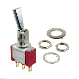 1 pcs : 7101P3HZBE - SWITCH TOGGLE SPDT 0.4VA 20V
