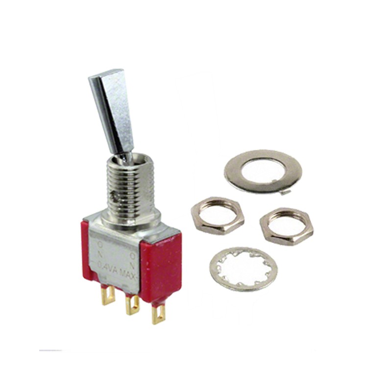 1 pcs : 7101P3HZBE - SWITCH TOGGLE SPDT 0.4VA 20V