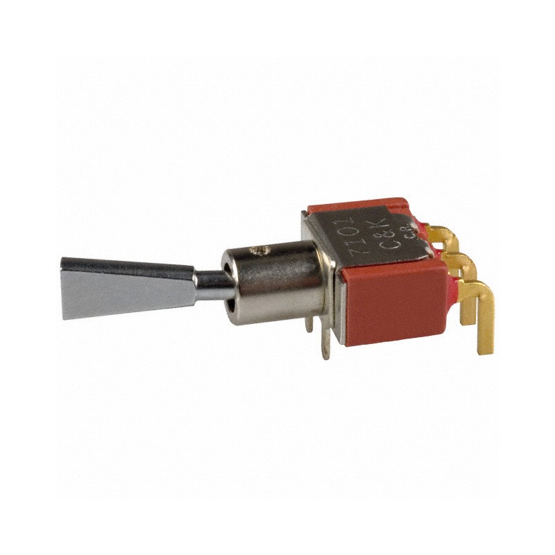 1 pcs : 7101P3Y9A2BE - SWITCH TOGGLE SPDT 0.4VA 20V