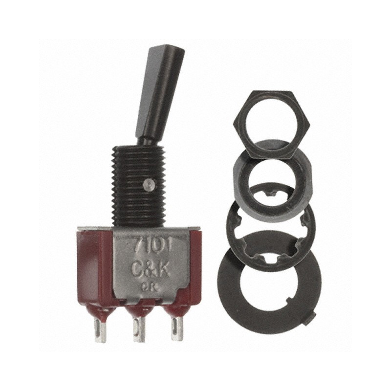 1 pcs : 7101P3YZQE22 - SWITCH TOGGLE SPDT 5A 120V