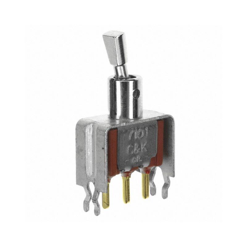 1 pcs : 7101P4D9V31BE - SWITCH TOGGLE SPDT 0.4VA 20V