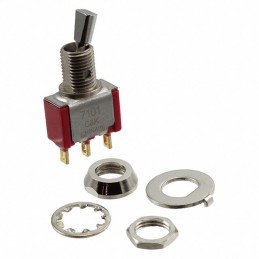 1 pcs : 7101P4HZBE - SWITCH TOGGLE SPDT 0.4VA 20V