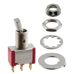 1 pcs : 7101P4YZBE - SWITCH TOGGLE SPDT 0.4VA 20V