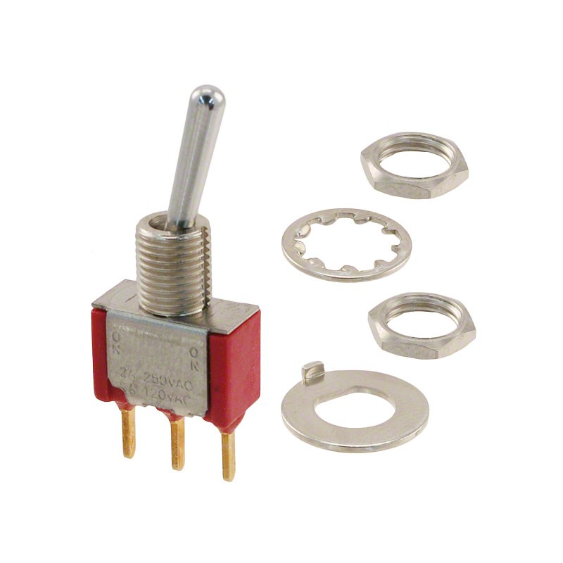 1 pcs : 7101SDCGE - SWITCH TOGGLE SPDT 5A 120V