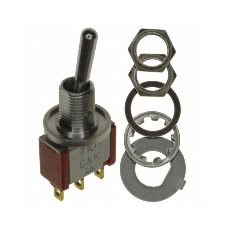 1 pcs : 7101SPCWZGE - SWITCH TOGGLE SPDT 5A 120V