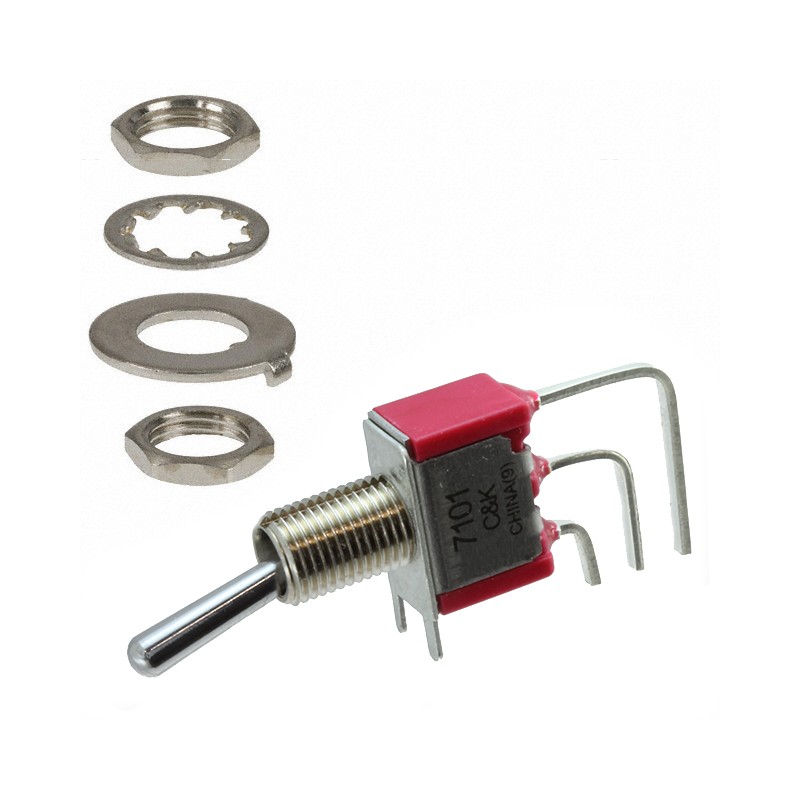 1 pcs : 7101SYAV2QE - SWITCH TOGGLE SPDT 5A 120V