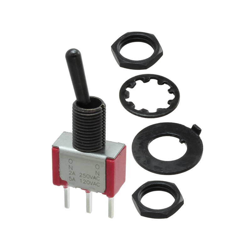 1 pcs : 7101SYCQE22 - SWITCH TOGGLE SPDT 5A 120V