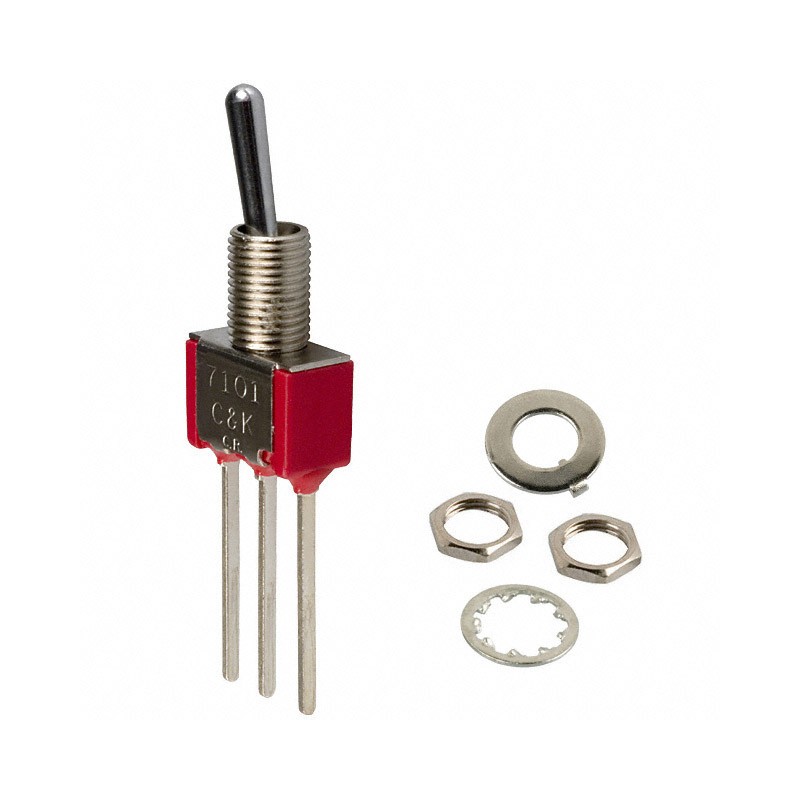 1 pcs : 7101SYWQE - SWITCH TOGGLE SPDT 5A 120V