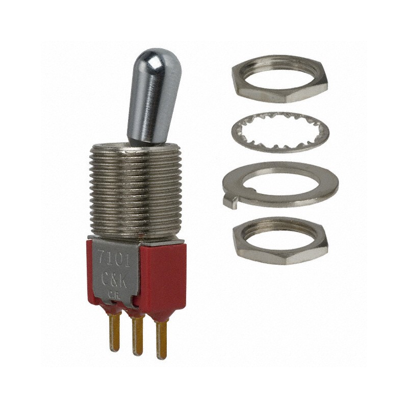 1 pcs : 7101T1CWCQE - SWITCH TOGGLE SPDT 5A 120V