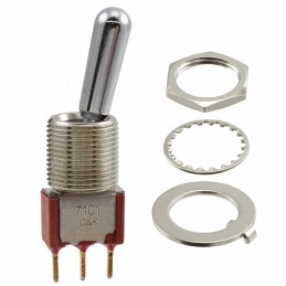 1 pcs : 7101TCWCBE - SWITCH TOGGLE SPDT 0.4VA 20V