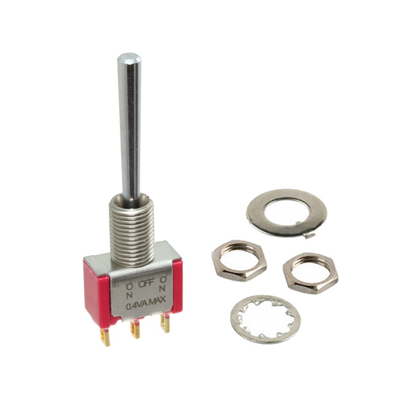 1 pcs : 7103LYZBE - SWITCH TOGGLE SPDT 0.4VA 20V