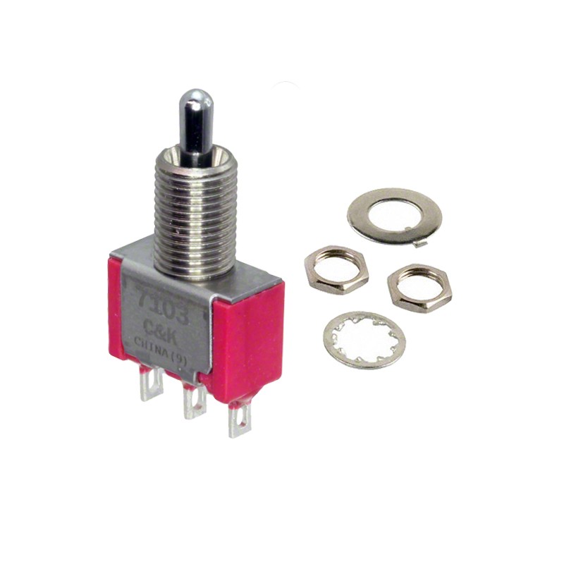 1 pcs : 7103MYZQE - SWITCH TOGGLE SPDT 5A 120V