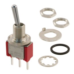 1 pcs : 7103SCWCQE - SWITCH TOGGLE SPDT 5A 120V