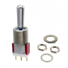 1 pcs : 7103TCWCBI - SWITCH TOGGLE SPDT 0.4VA 20V