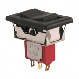 1 pcs : 7105J16ZBE22 - SWITCH ROCKER SPDT 0.4VA 20V