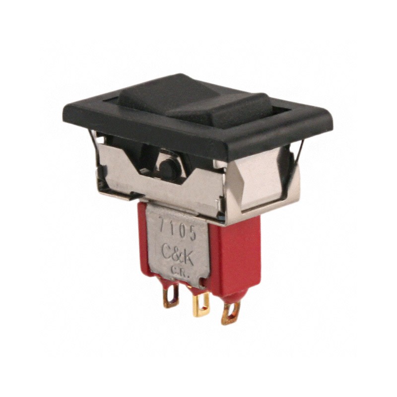 1 pcs : 7105J16ZBE22 - SWITCH ROCKER SPDT 0.4VA 20V