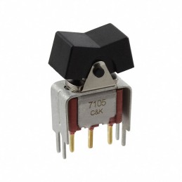 1 pcs : 7105J1V3BE2 - SWITCH ROCKER SPDT 0.4VA 20V