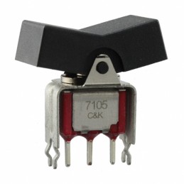 1 pcs : 7105J3V31QE2 - SWITCH ROCKER SPDT 5A 120V
