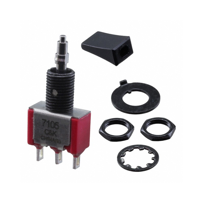 1 pcs : 7105L41YZQE22 - SWITCH TOGGLE SPDT 5A 120V