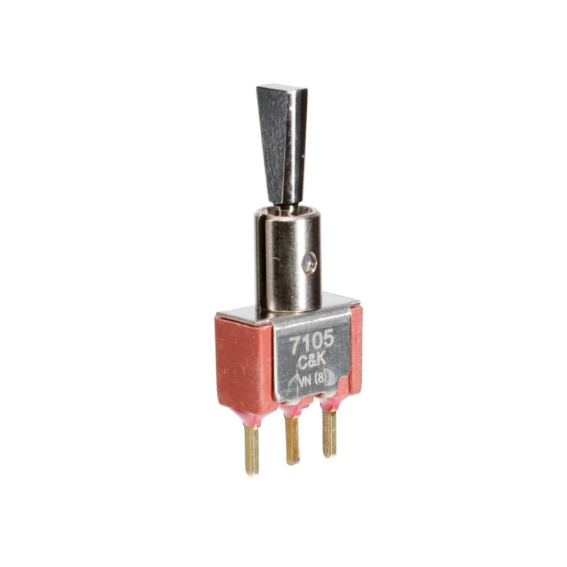 1 pcs : 7105P3Y9CBE - SWITCH TOGGLE SPDT 0.4VA 20V
