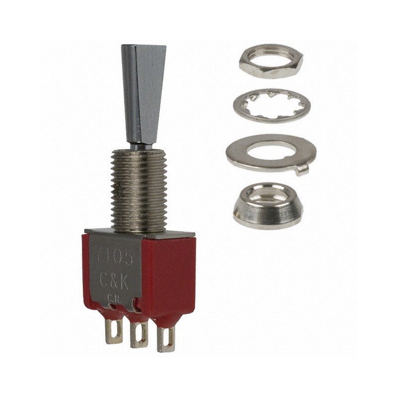 1 pcs : 7105P3YZQE - SWITCH TOGGLE SPDT 5A 120V