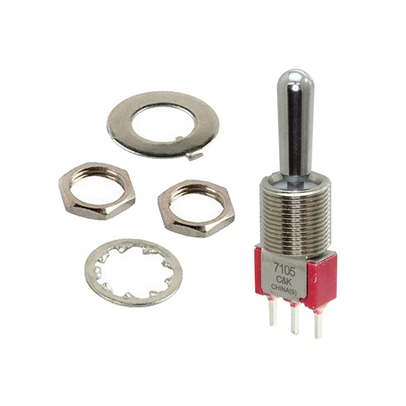 1 pcs : 7105TCWCQE - SWITCH TOGGLE SPDT 5A 120V