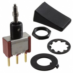 1 pcs : 7107L41DCBE22 - SWITCH TOGGLE SPDT 0.4VA 20V