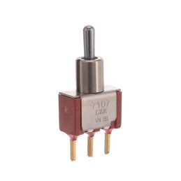 1 pcs : 7107MD9CBE - SWITCH TOGGLE SPDT 0.4VA 20V