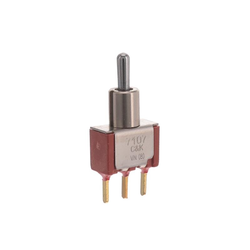 1 pcs : 7107MD9CBE - SWITCH TOGGLE SPDT 0.4VA 20V