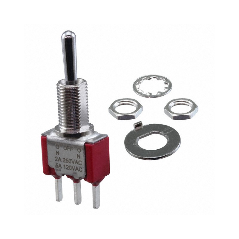 1 pcs : 7107SY4Z3QE - SWITCH TOGGLE SPDT 5A 120V