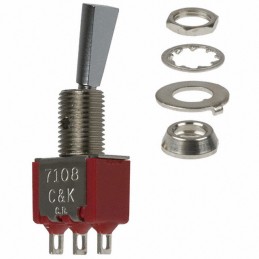 1 pcs : 7108P3YZQE - SWITCH TOGGLE SPDT 5A 120V