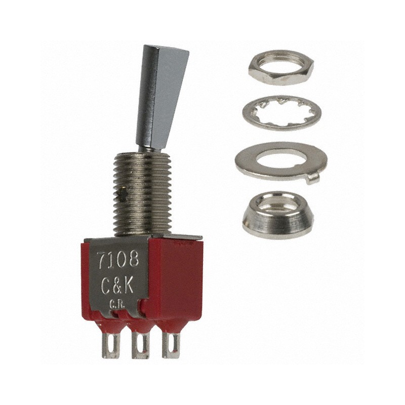 1 pcs : 7108P3YZQE - SWITCH TOGGLE SPDT 5A 120V