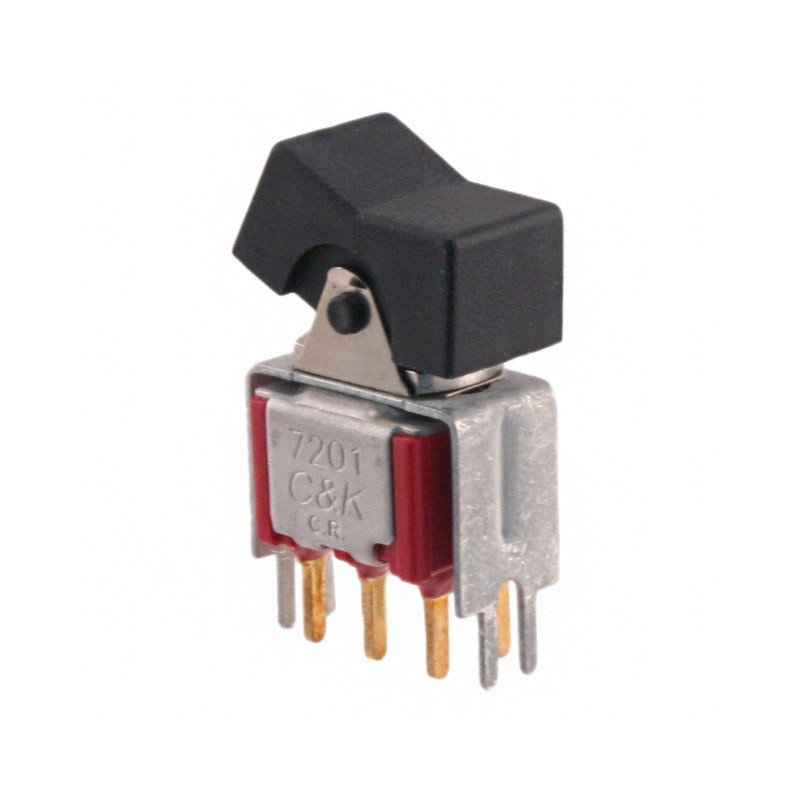1 pcs : 7201J1V3BE2 - SWITCH ROCKER DPDT 0.4VA 20V