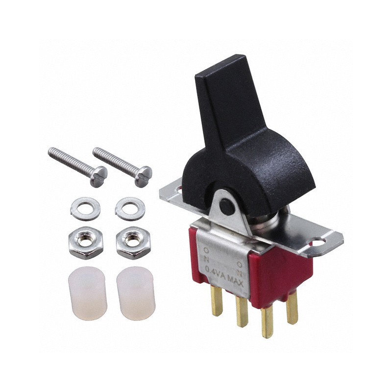 1 pcs : 7201J2Z3BE2 - SWITCH ROCKER DPDT 0.4VA 20V