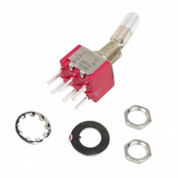 1 pcs : 7201K12CQE - SWITCH TOGGLE DPDT 5A 120V