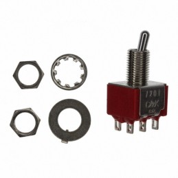 1 pcs : 7201MYZQE - SWITCH TOGGLE DPDT 5A 120V
