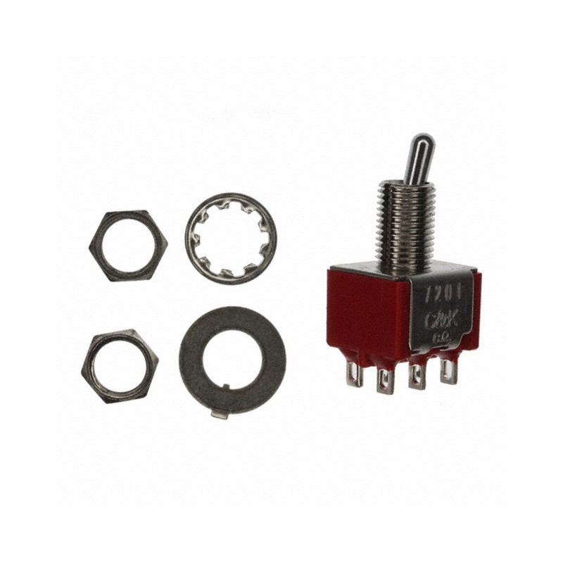 1 pcs : 7201MYZQE - SWITCH TOGGLE DPDT 5A 120V