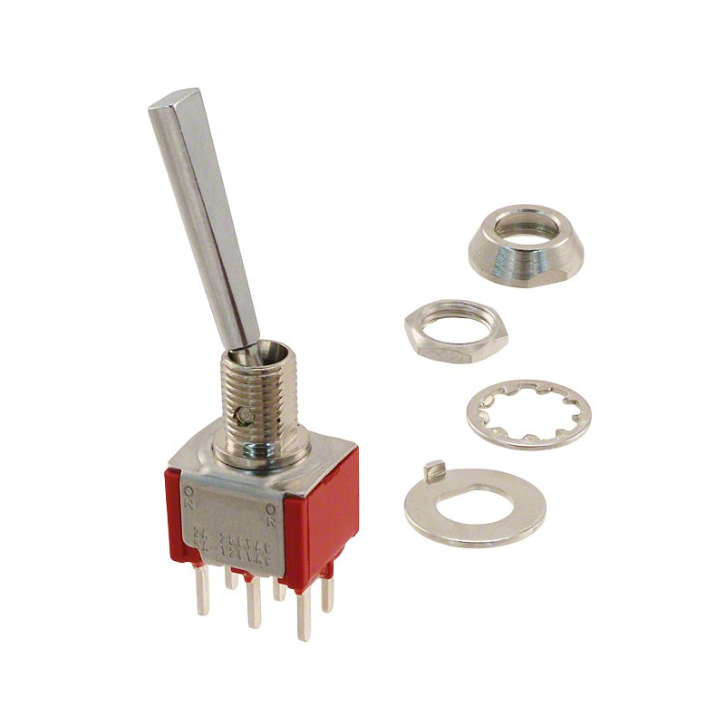 1 pcs : 7201P1HCQE - SWITCH TOGGLE DPDT 5A 120V