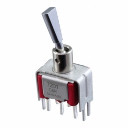 1 pcs : 7201P3D9V3QE - SWITCH TOGGLE DPDT 5A 120V