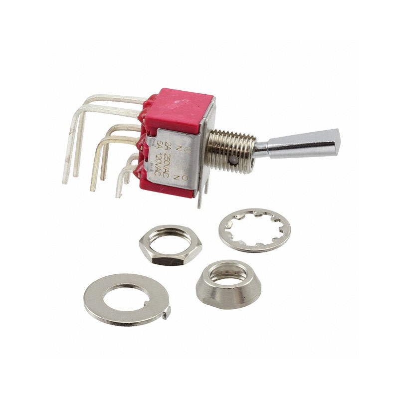 1 pcs : 7201P3DAV2QE - SWITCH TOGGLE DPDT 5A 120V