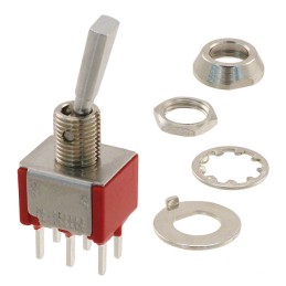 1 pcs : 7201P3DCQE - SWITCH TOGGLE DPDT 5A 120V