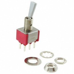 1 pcs : 7201P3YCQE - SWITCH TOGGLE DPDT 5A 120V