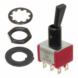 1 pcs : 7201P3YZQE22 - SWITCH TOGGLE DPDT 5A 120V