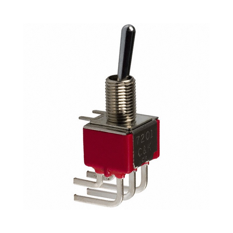 1 pcs : 7201SYAQE - SWITCH TOGGLE DPDT 5A 120V