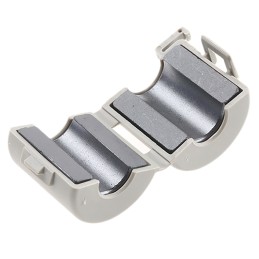 1 pcs - Essentra Openable Ferrite Sleeve, 19.2 Dia. x 20.6mm, For Computer Peripherals, Apertures: 1, Diameter 7.6mm