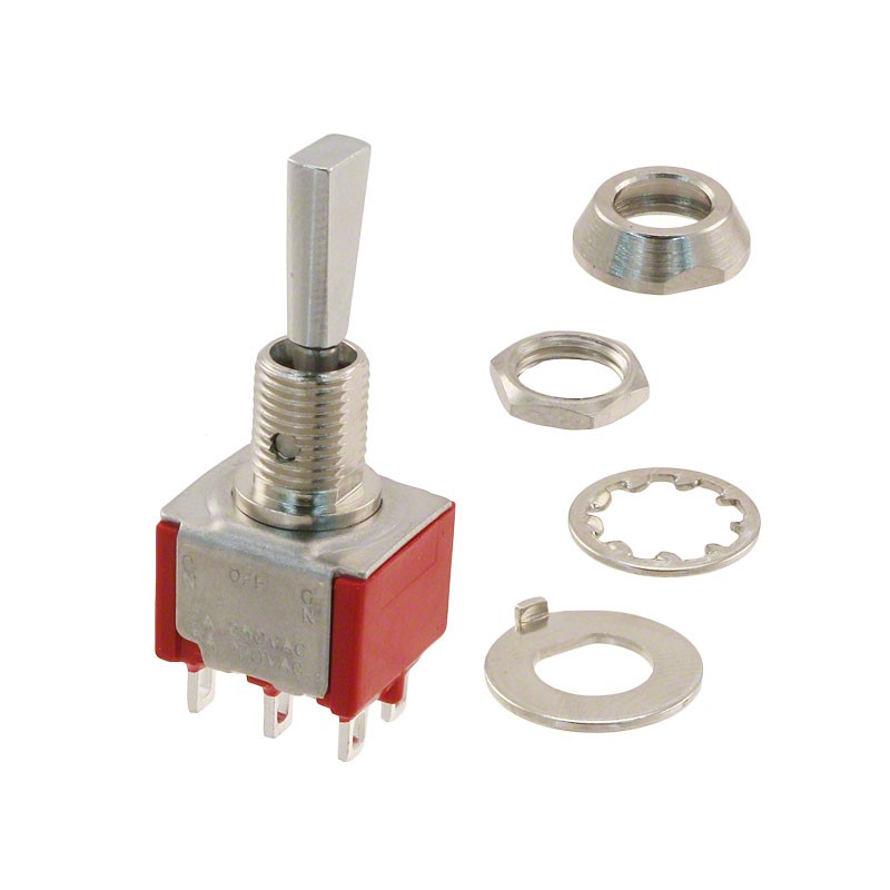 1 pcs : 7203P3HZQE - SWITCH TOGGLE DPDT 5A 120V