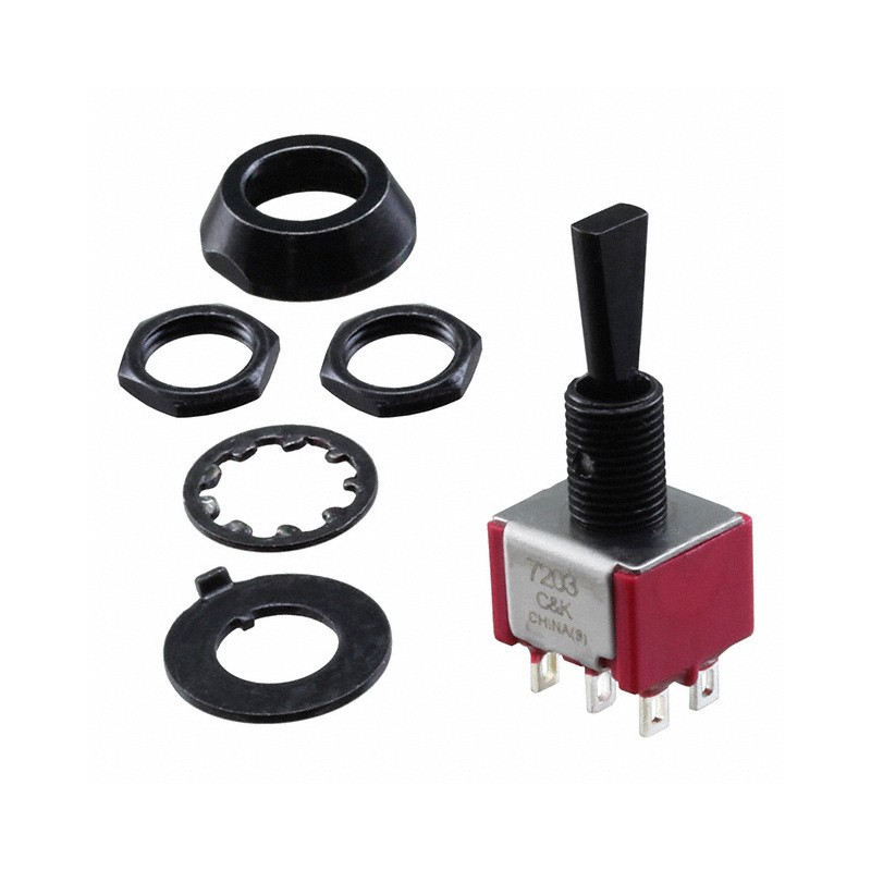 1 pcs : 7203P3YZQE22 - SWITCH TOGGLE DPDT 5A 120V