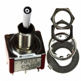 1 pcs : 7203SHZQE - SWITCH TOGGLE DPDT 5A 120V
