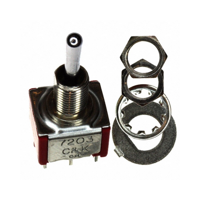 1 pcs : 7203SHZQE - SWITCH TOGGLE DPDT 5A 120V